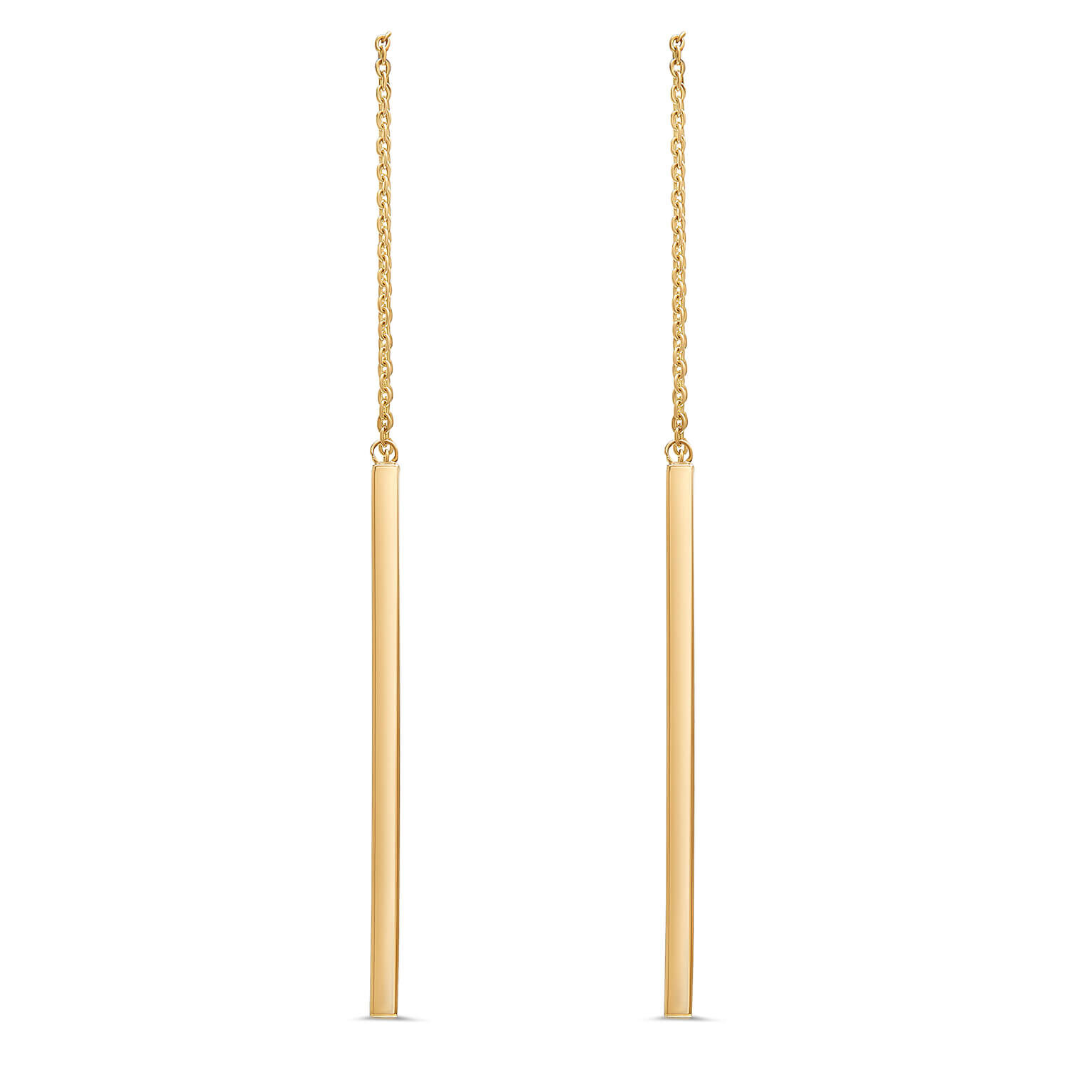 White gold pull through hotsell earrings