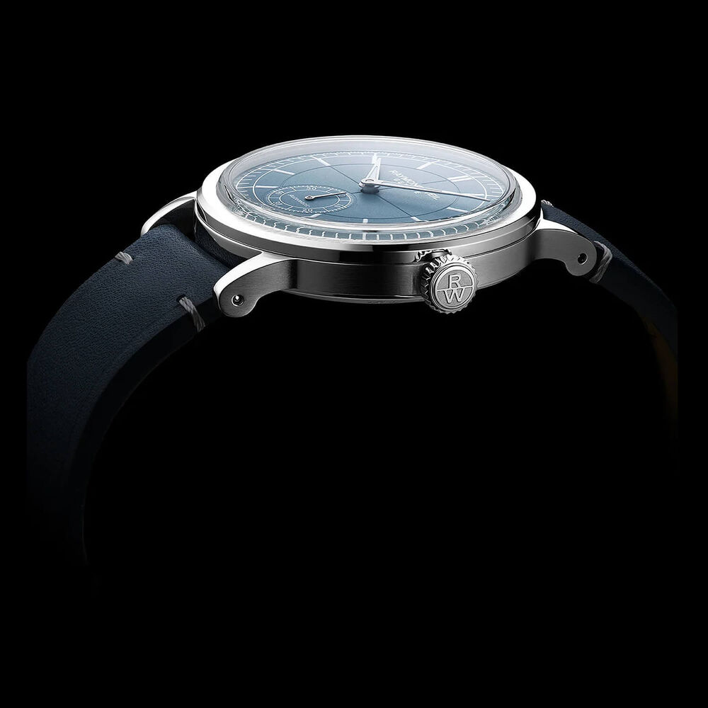 Raymond Weil Millesime 39.5mm Denim Blue Dial Leather Strap Watch image number 5