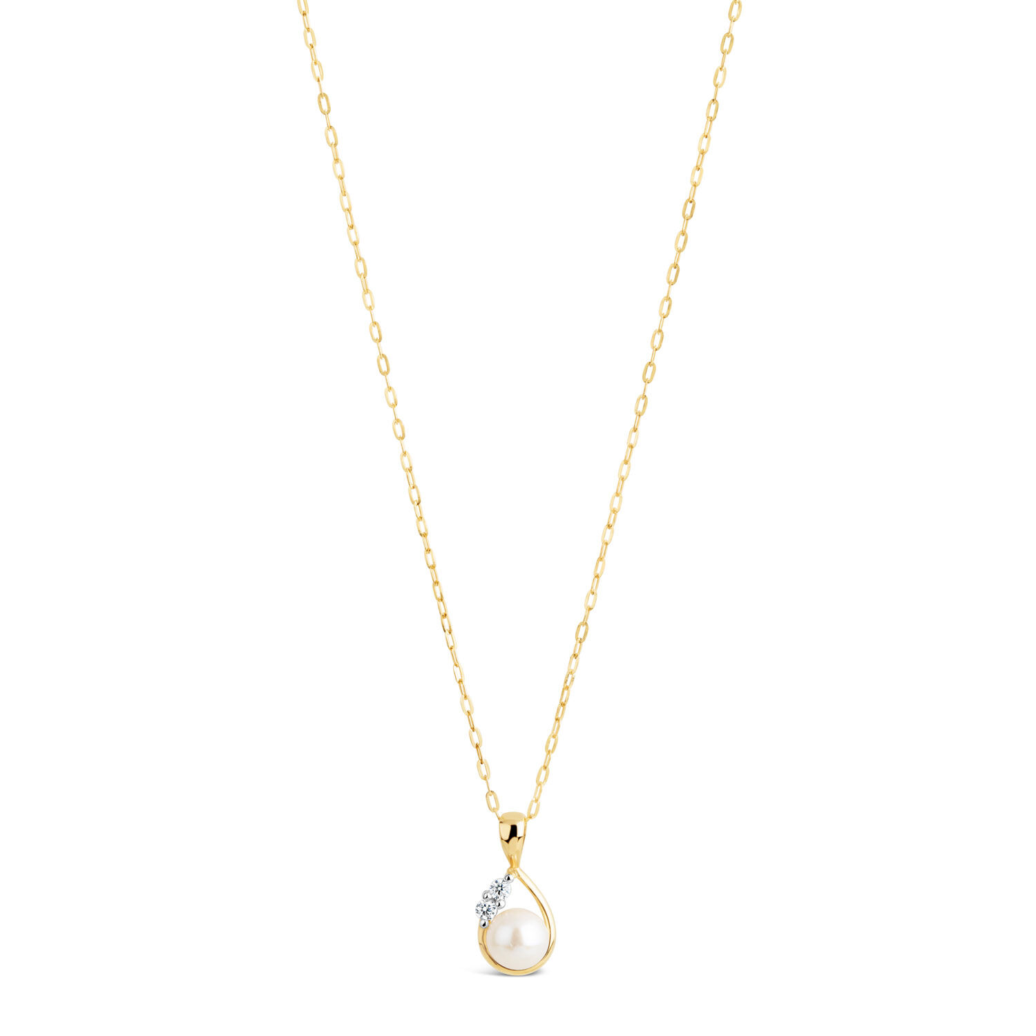 9ct Gold Pearl Pendant Necklace – HASTUDIO