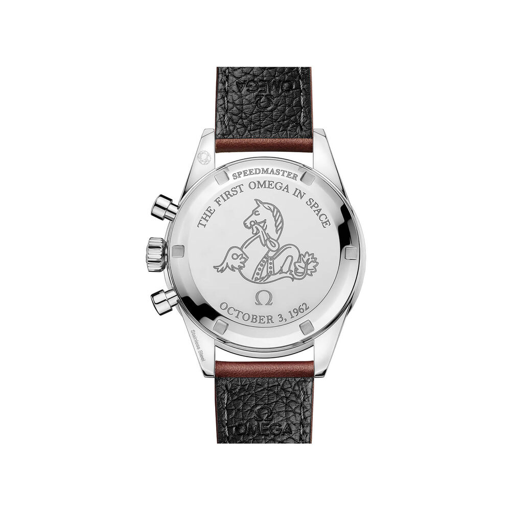OMEGA Speedmaster Anniversary Series 'First OMEGA in Space’ 39.7mm Dial Brown Leather Watch image number 2
