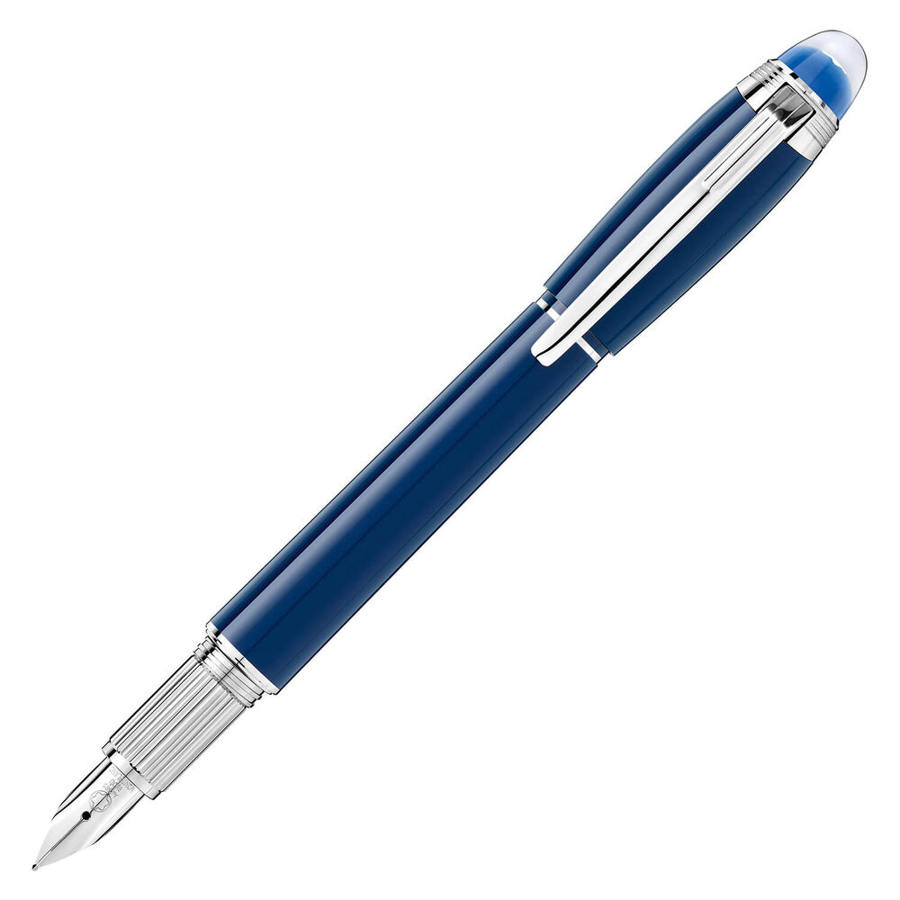 Mont Blanc StarWalker Blue Planet Precious Resin Fountain Pen