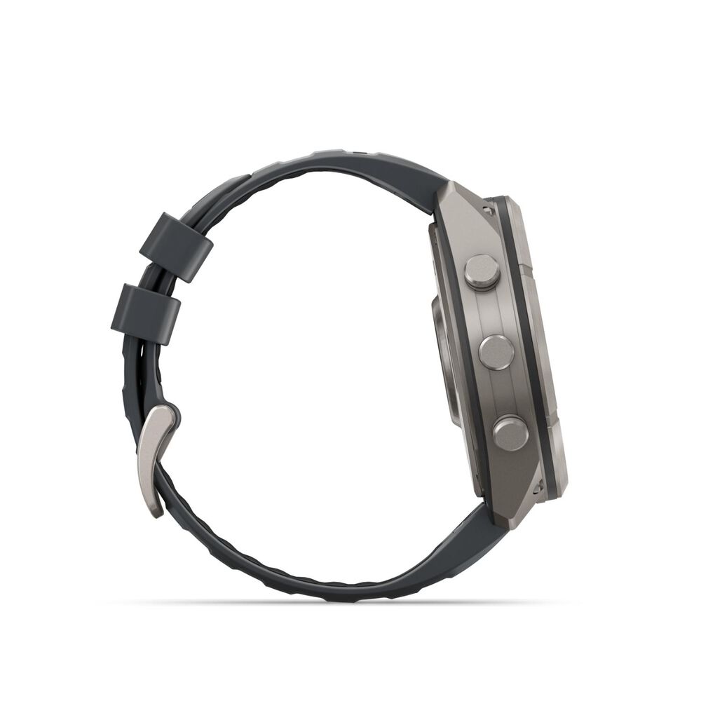Garmin fenix 9 Pro 51mm Titanium Graphite/Black Silicone Strap Watch