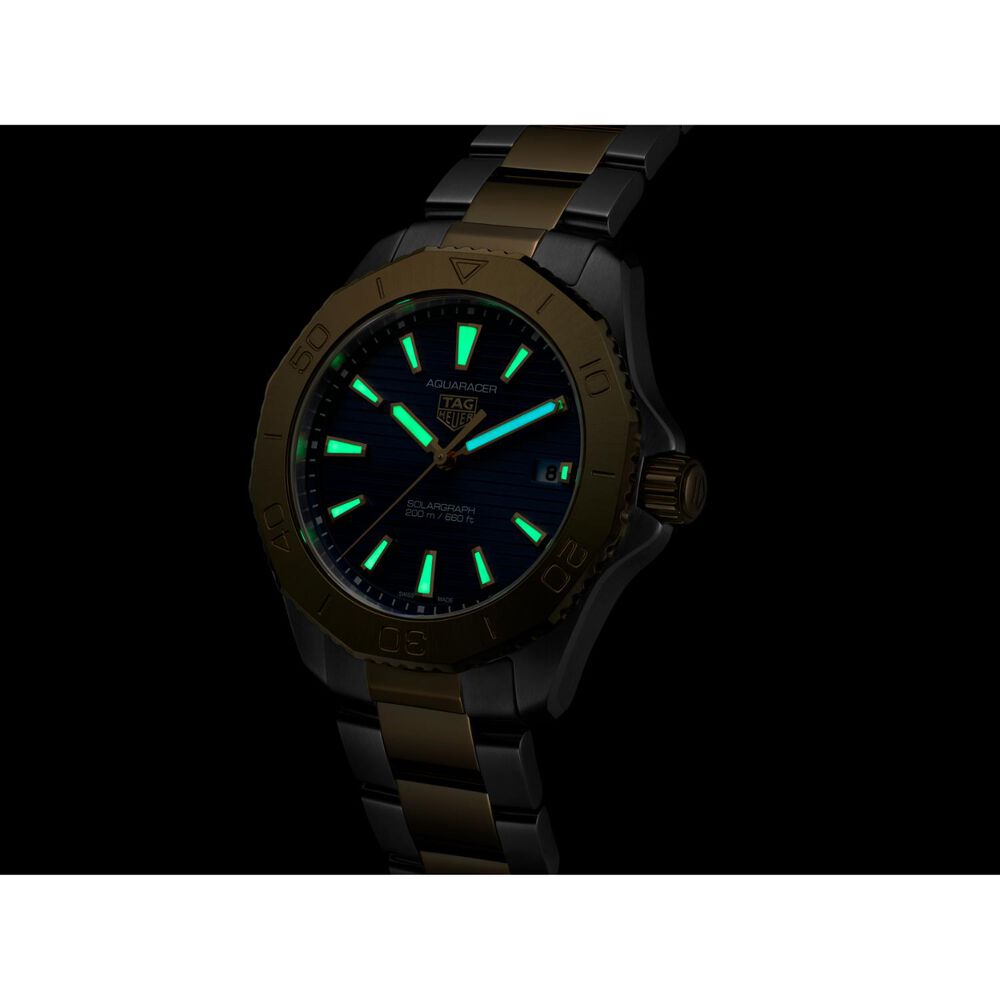 TAG Heuer Aquaracer Professional 200 Solargraph 40mm Blue Dial Bracelet Watch image number 7