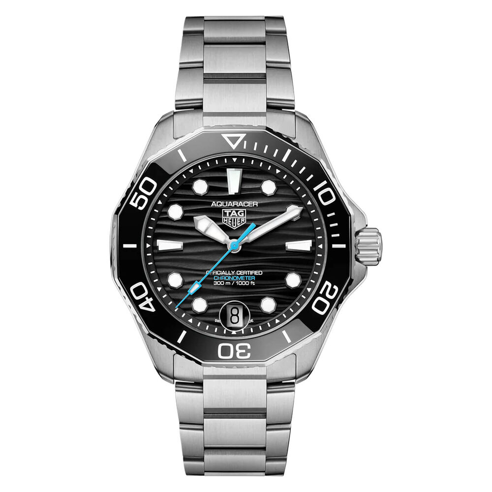 TAG Heuer Aquaracer Professional 300 Date 42mm Black Dial & Ceramic Bezel Steel Bracelet Watch image number 0