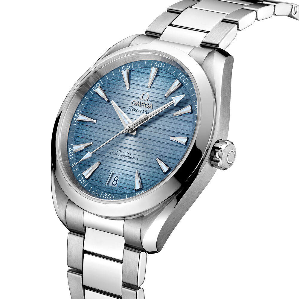 OMEGA Seamaster Aqua Terra 150M 41mm Summer Blue Dial Steel Bracelet Watch image number 1