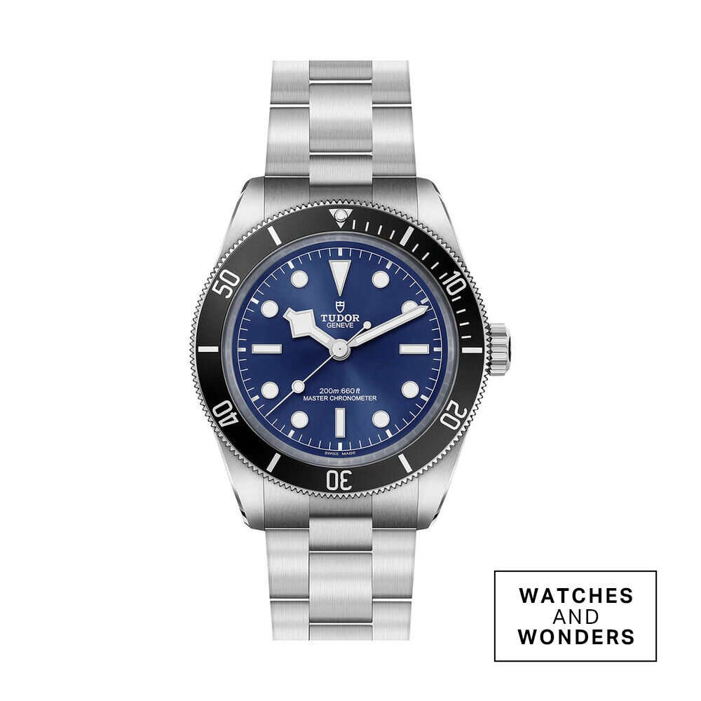 TUDOR Black Bay 68 43mm Blue Dial Steel Three-Link Bracelet Watch