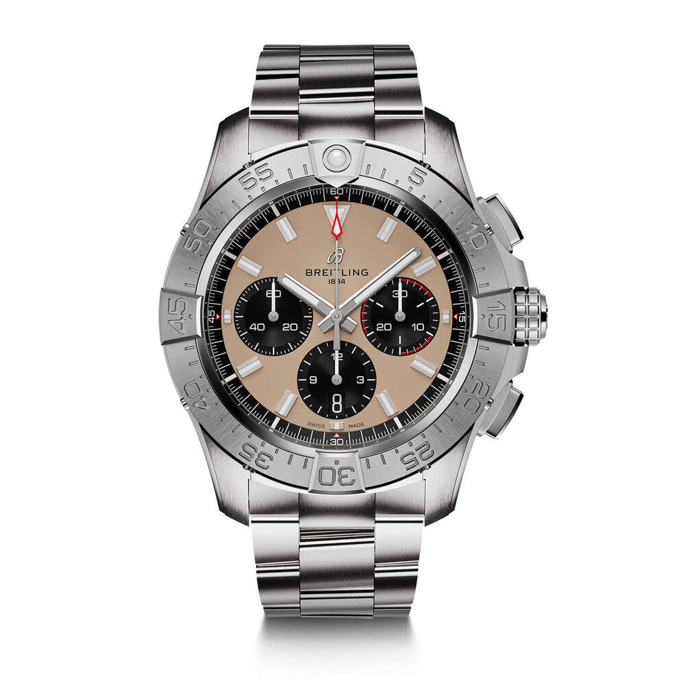 Breitling Avenger B01 Chronograph 44mm Beige Dial & Stainless Steel Bracelet Watch image number 0