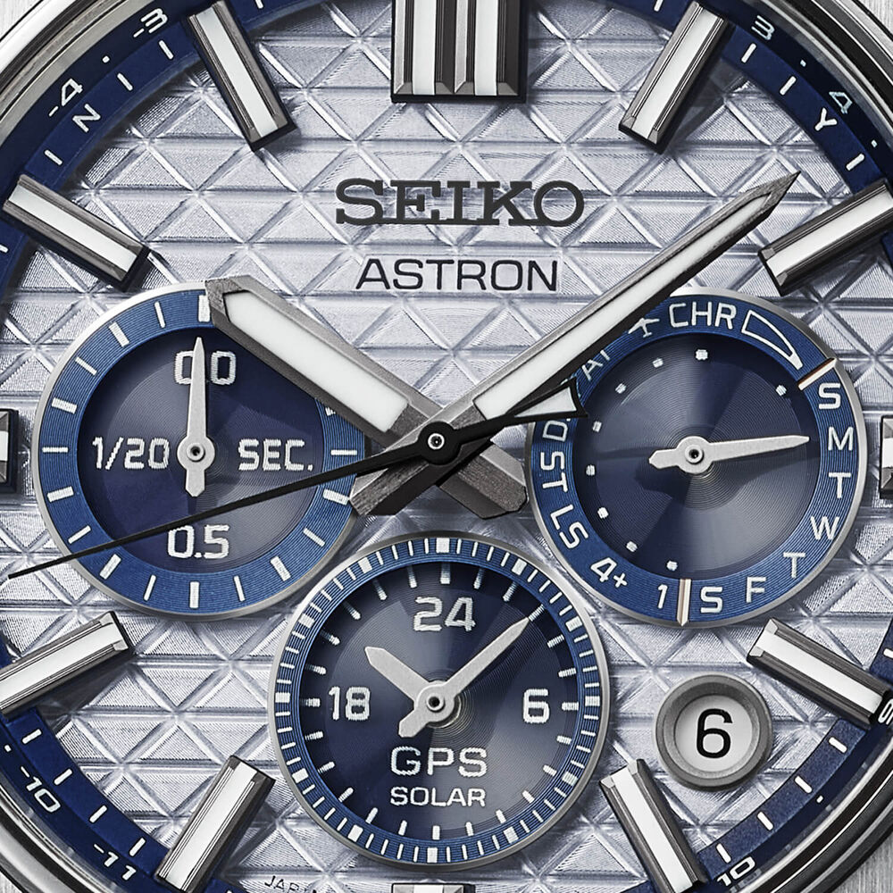 Seiko 145th Anniversary Astron GPS Solar 5X63 White-Silver Dial Titanium Bracelet Watch