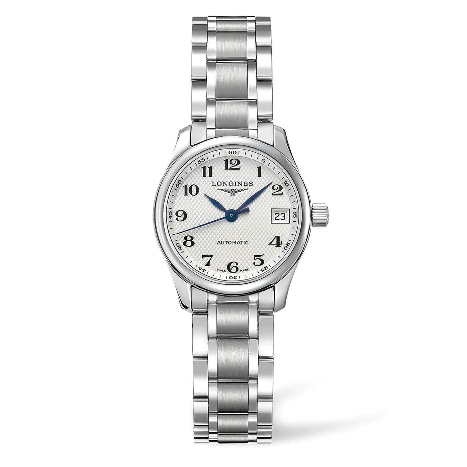 Longines Master Collection White Steel Case Bracelet Watch