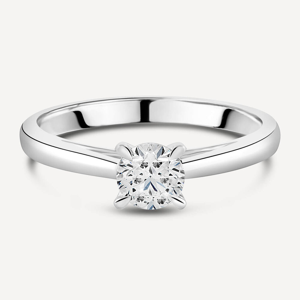 Platinum 0.50ct Amia Diamond Solitaire Ring image number 6