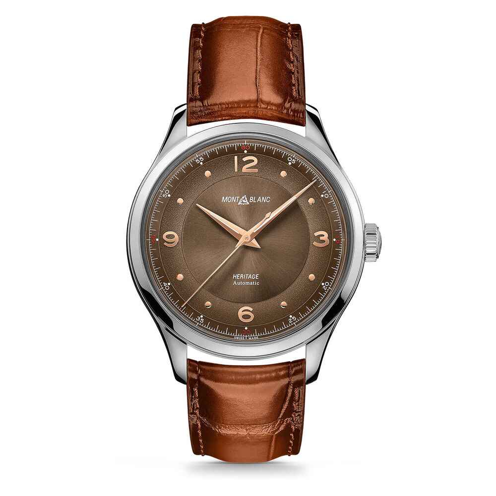 Montblanc Heritage 40mm Brown Dial & Strap Watch