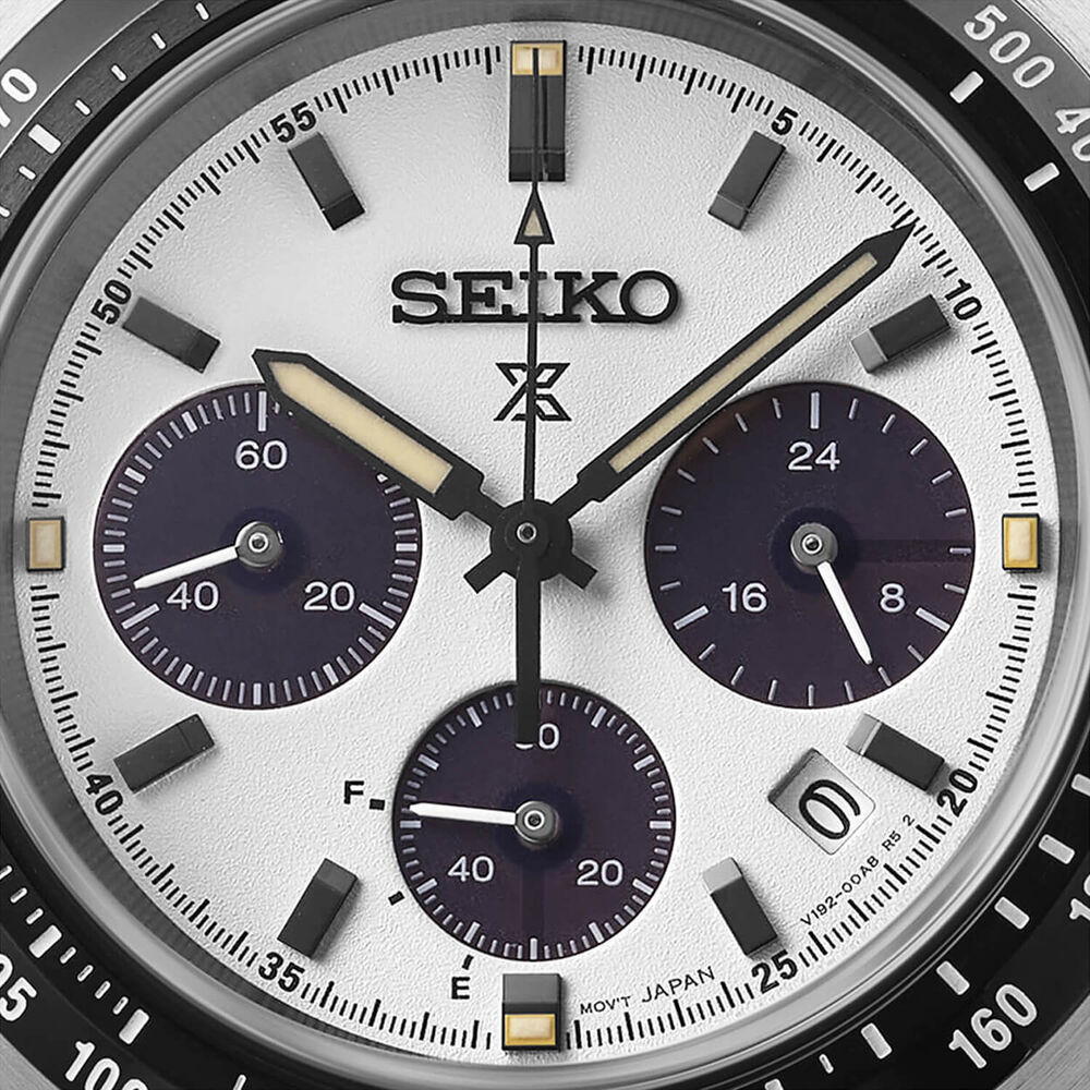 Seiko Prospex Speedtimer &lsquo;Youngtimer&rsquo; Monochrome 39mm Steel Bracelet Watch image number 1