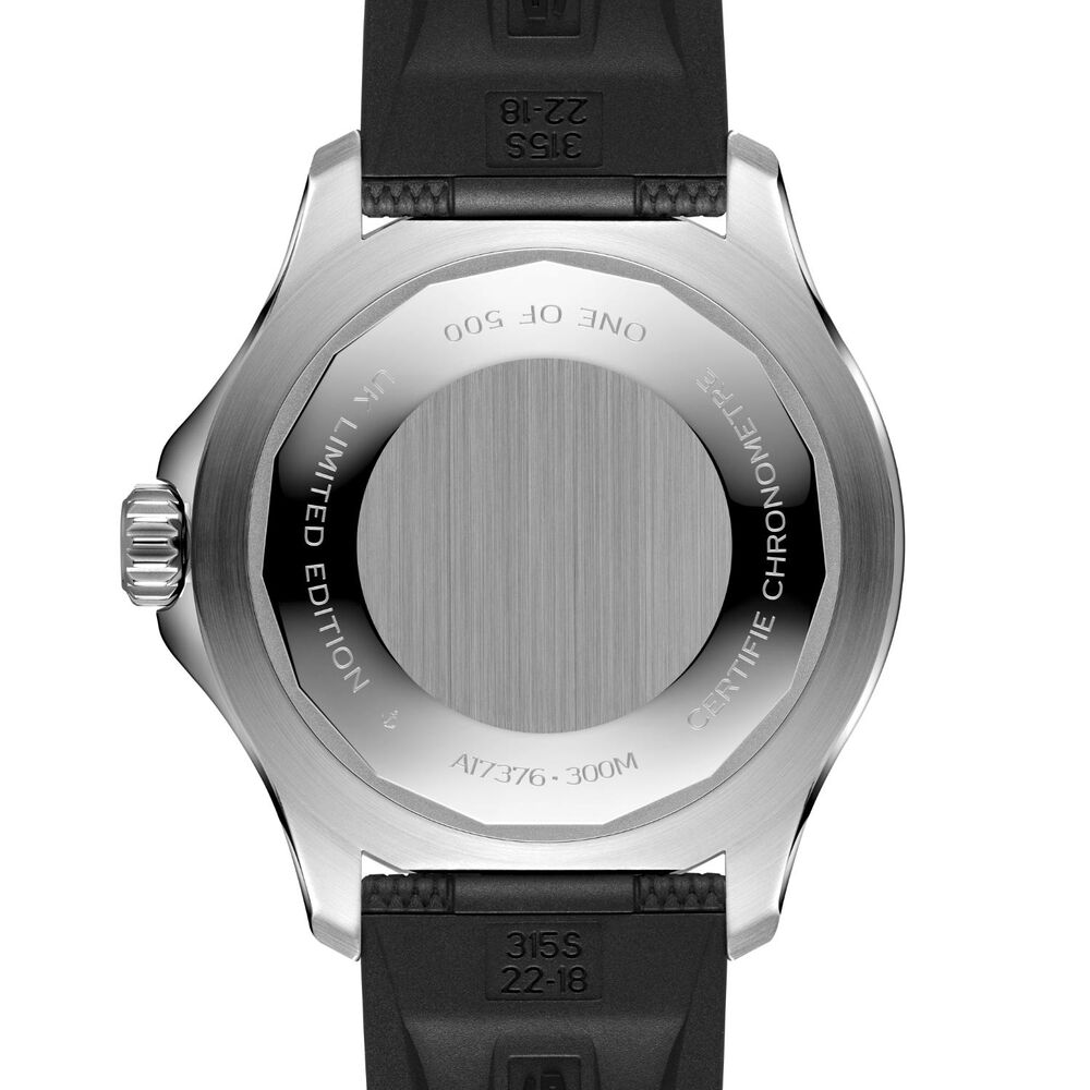 Breitling Superocean Auto 44 UK Limited Edition Black Dial & Rubber Strap Watch image number 3