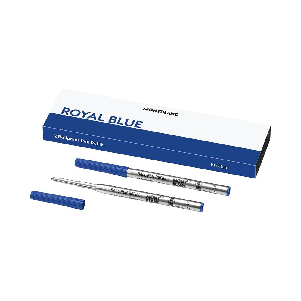 Montblanc Royal Blue Two Medium Ballpoint Pen Refills image number 0