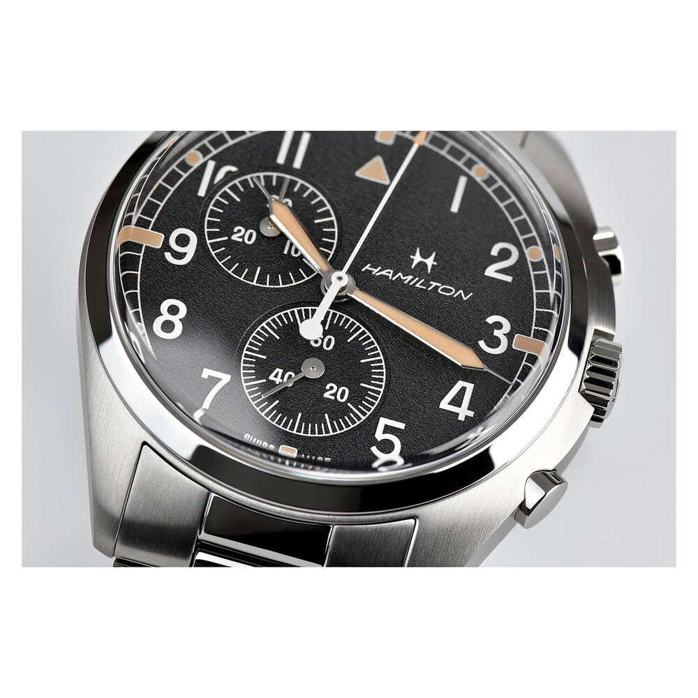 Hamilton Khaki Aviation Pilot Pioneer Quartz 41mm Black Case Watch