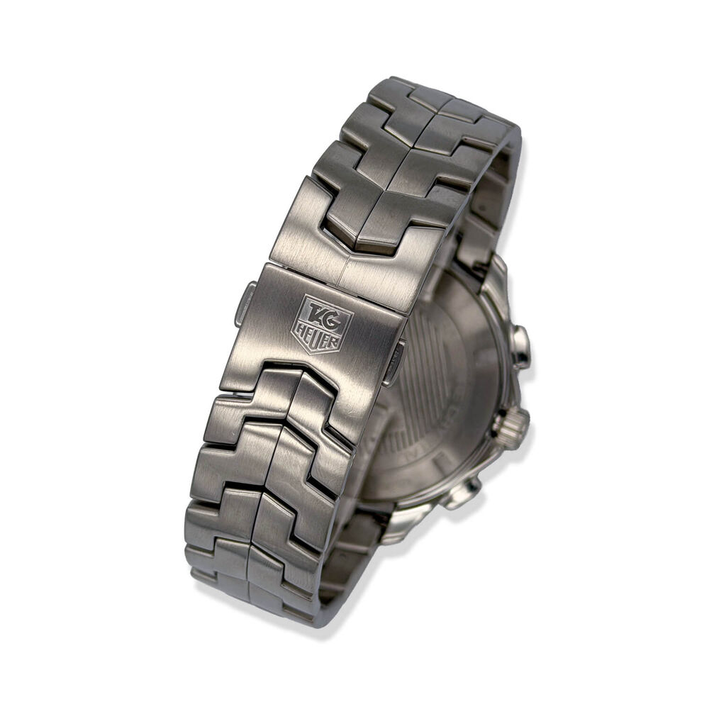 Pre-Owned TAG Heuer Link Calibre S 43mm Black Dial Steel Bracelet Watch image number 2