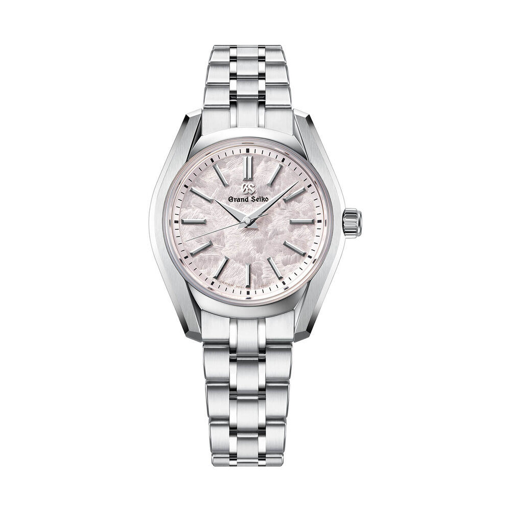 Grand Seiko Cherry Blossom 'Hana-Ikada' 32mm Dial Steel Bracelet Watch