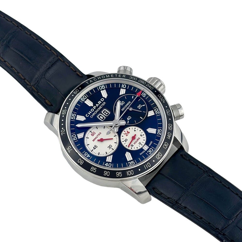 Pre-Owned Chopard Mille Miglia 'Jacky Ickx Edition' Limited 42.5mm Dial Leather Strap Watch image number 1