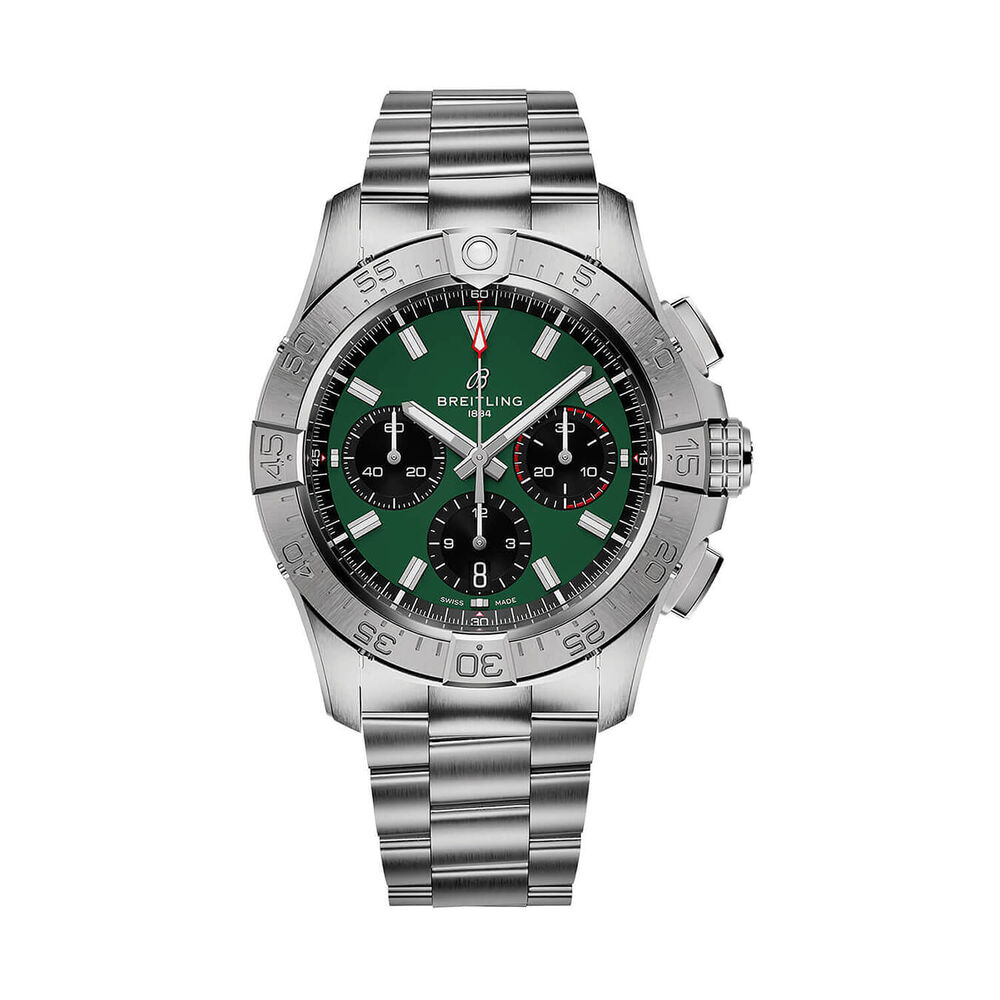 Breitling Avenger B01 Chronograph 42mm Green Dial Steel Bracelet Watch