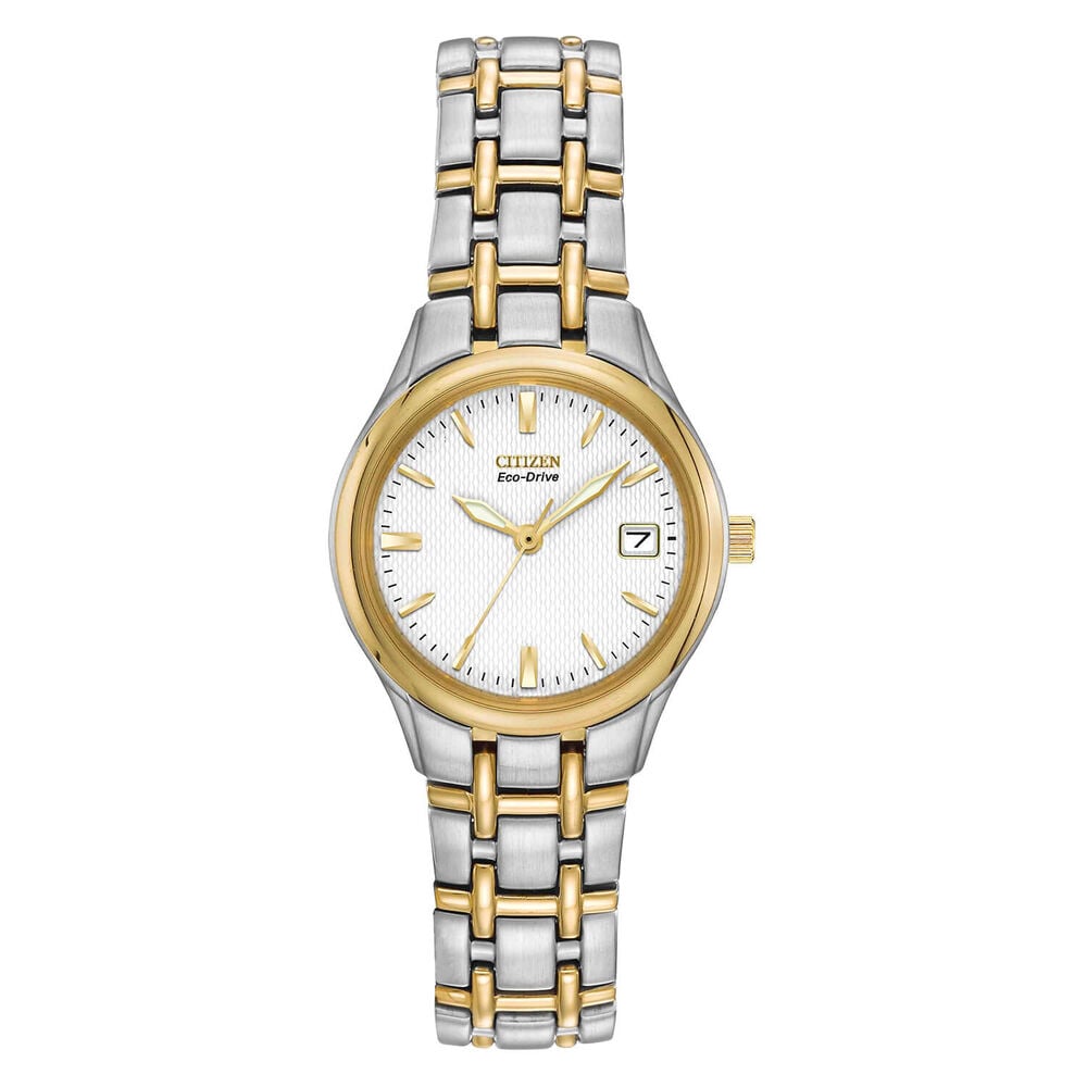 Citizen Eco-Drive Silhouette ladies' two-tone bracelet watch image number 0