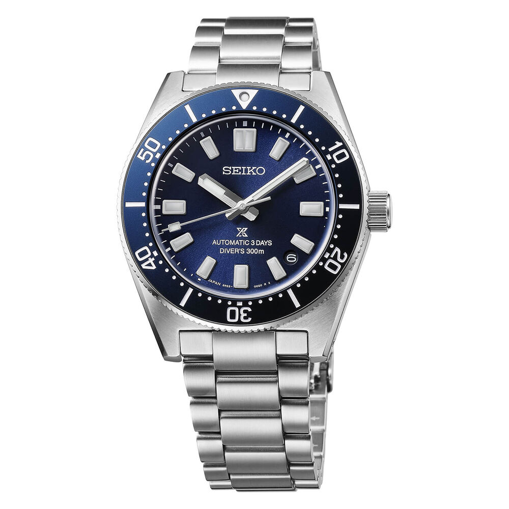 Seiko Prospex 1965 Revival Diver’s 40mm Scuba Blue Dial Steel Bracelet Watch
