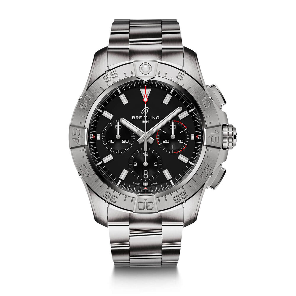 Breitling Avenger B01 Chronograph 44mm Black Dial & Stainless Steel Bracelet Watch
