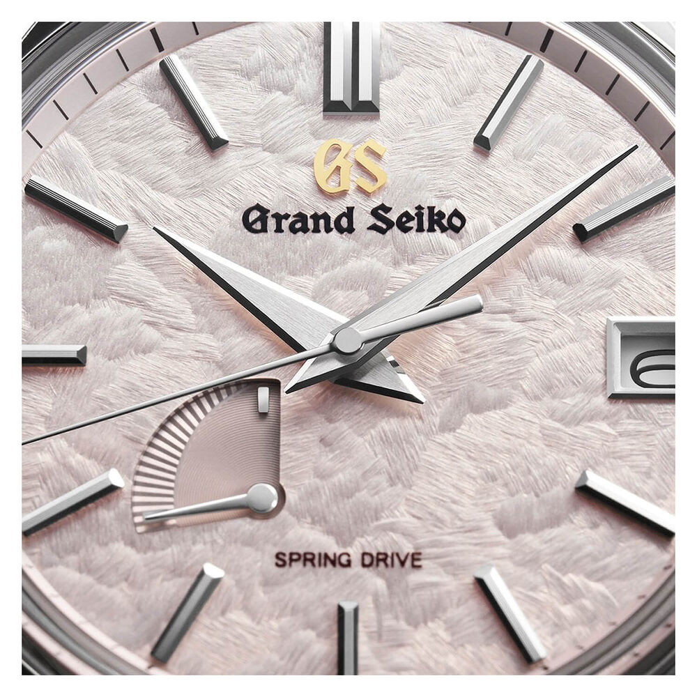 Grand Seiko Heritage Shonbun 40mm Pink Dial Steel Case Watch