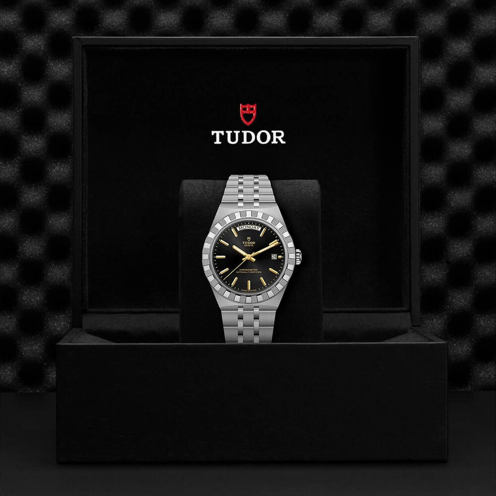 TUDOR Royal 40mm Black Dial Stainless Steel Bracelet Watch