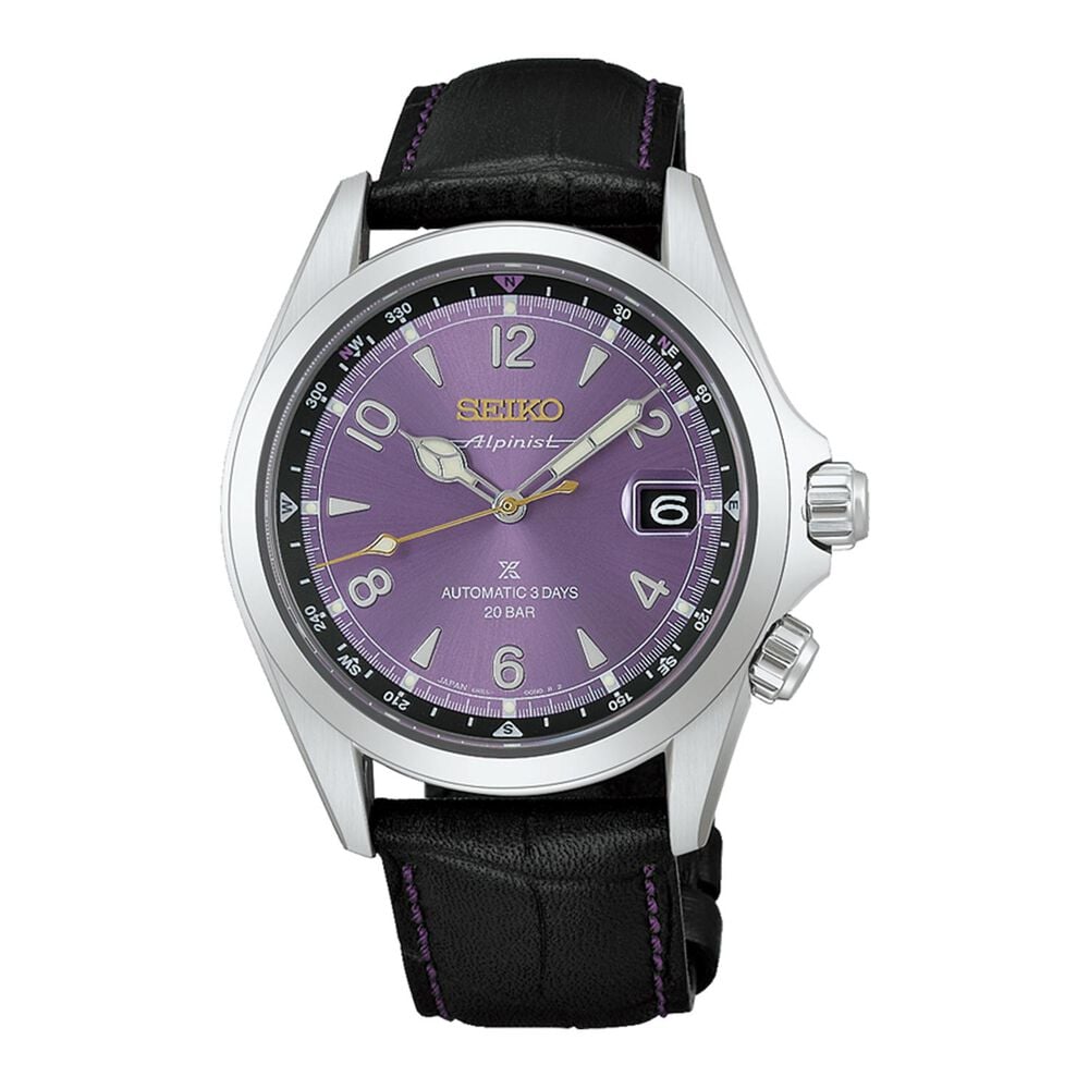 Seiko 145th Anniversary Alpinist Mechanical Limited Edition Edo Purple Watch