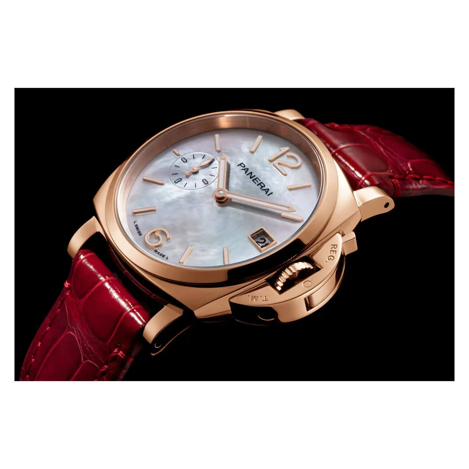 Panerai 38mm rose gold on sale