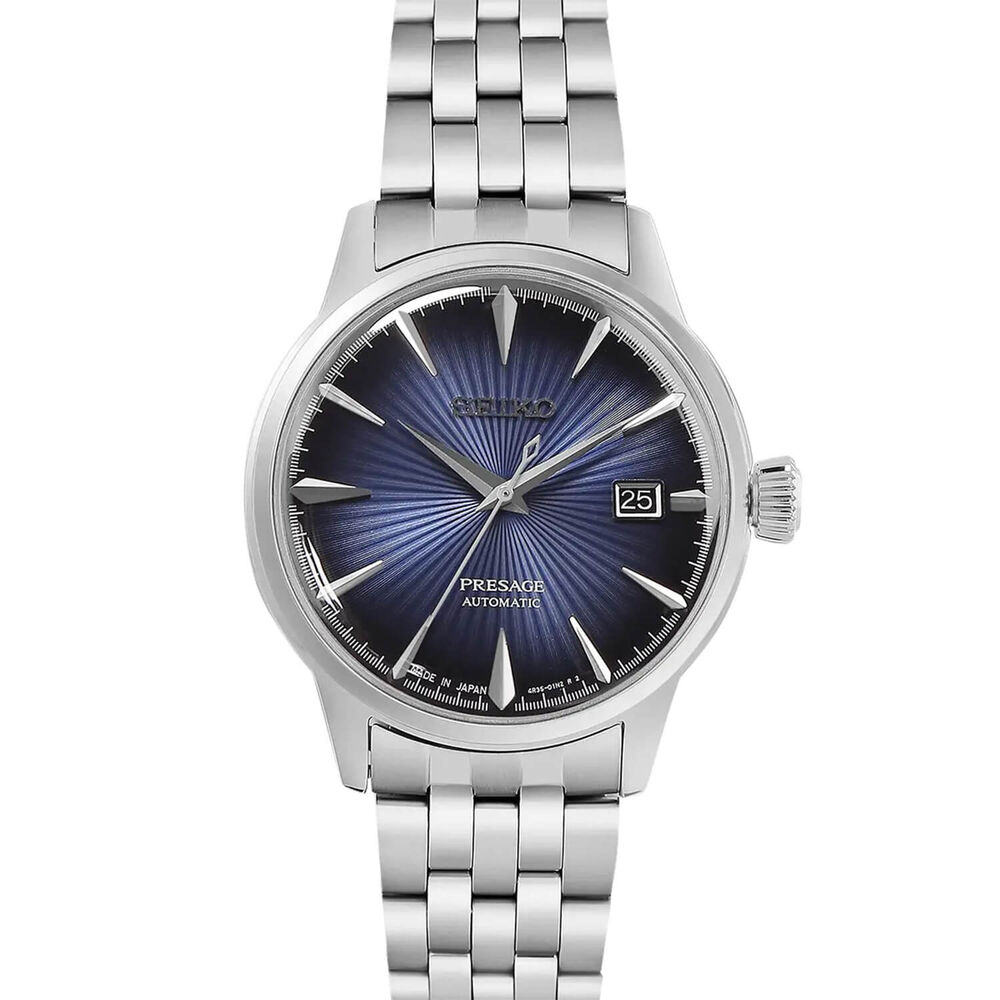 Seiko Presage Cocktail Collection Blue Dial Steel Men's Watch