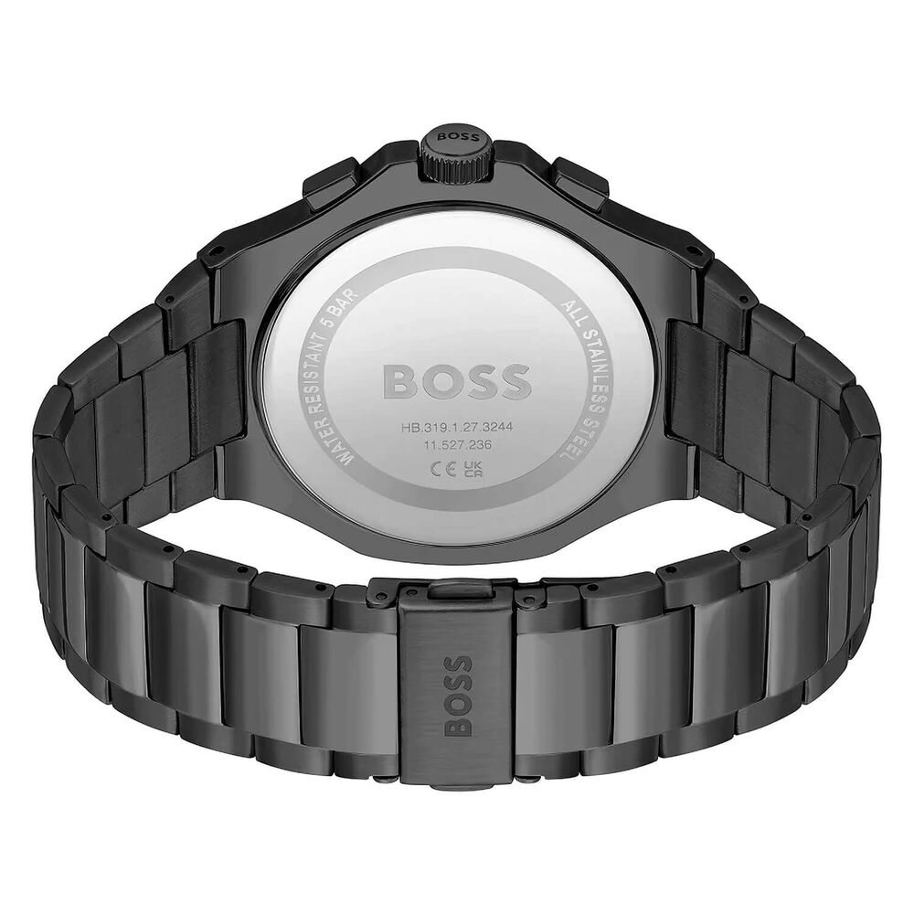 BOSS Taper 45mm Black Copper Chronograph Dial IP Bracelet Watch image number 2