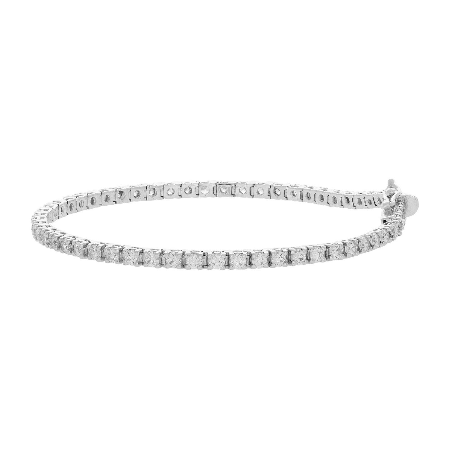 18ct white gold tennis bracelet hot sale