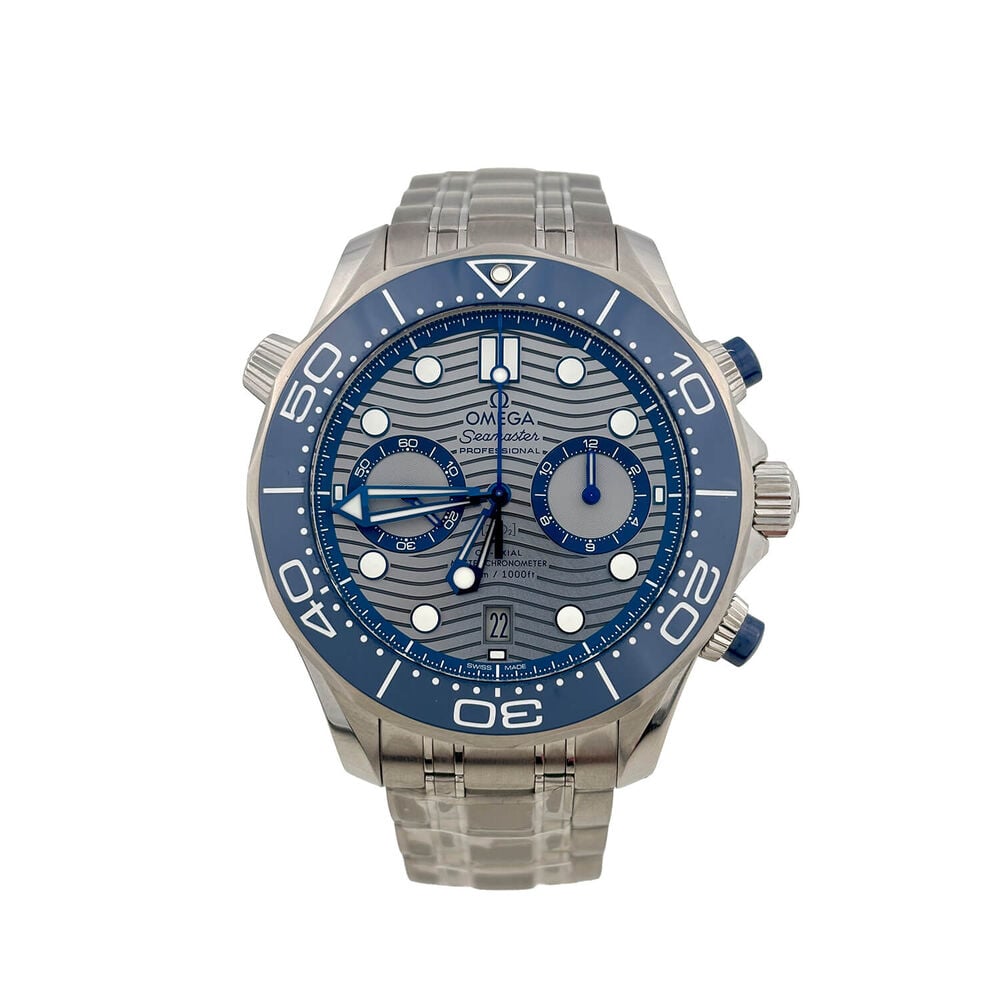 Pre-Owned OMEGA Seamaster Diver 300M Chronograph 44mm Grey Dial Steel Bracelet Watch image number 0