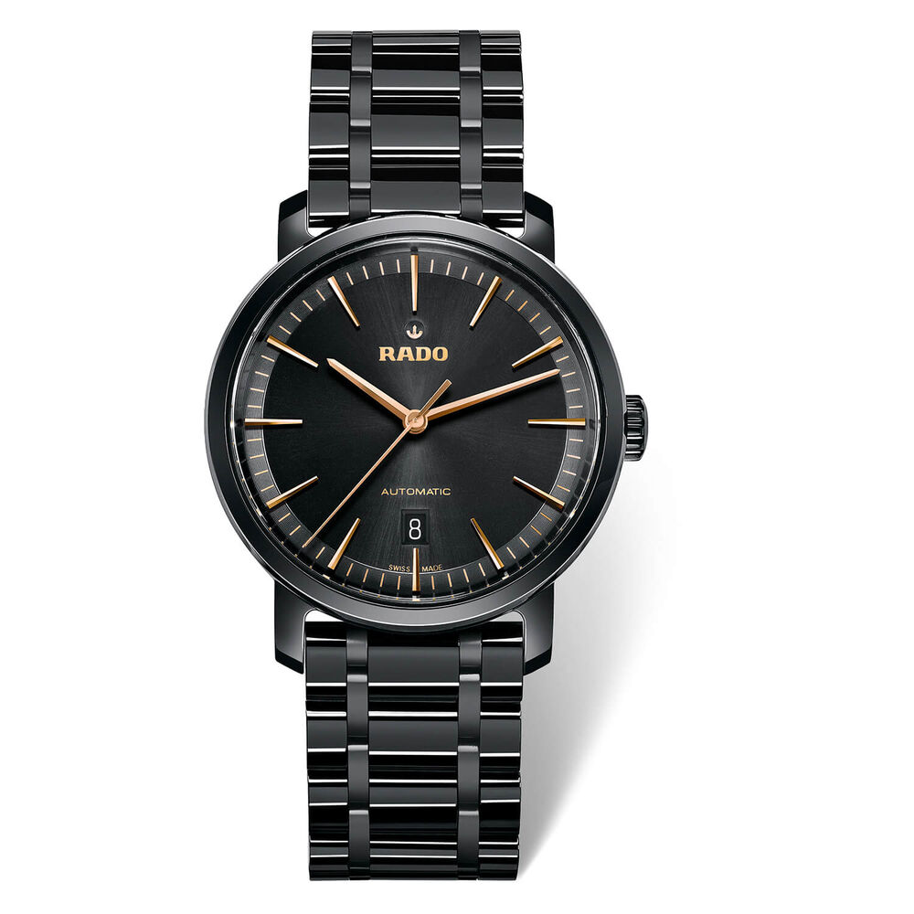 Pre-Owned Rado DiaMaster men's automatic black ceramic watch image number 0