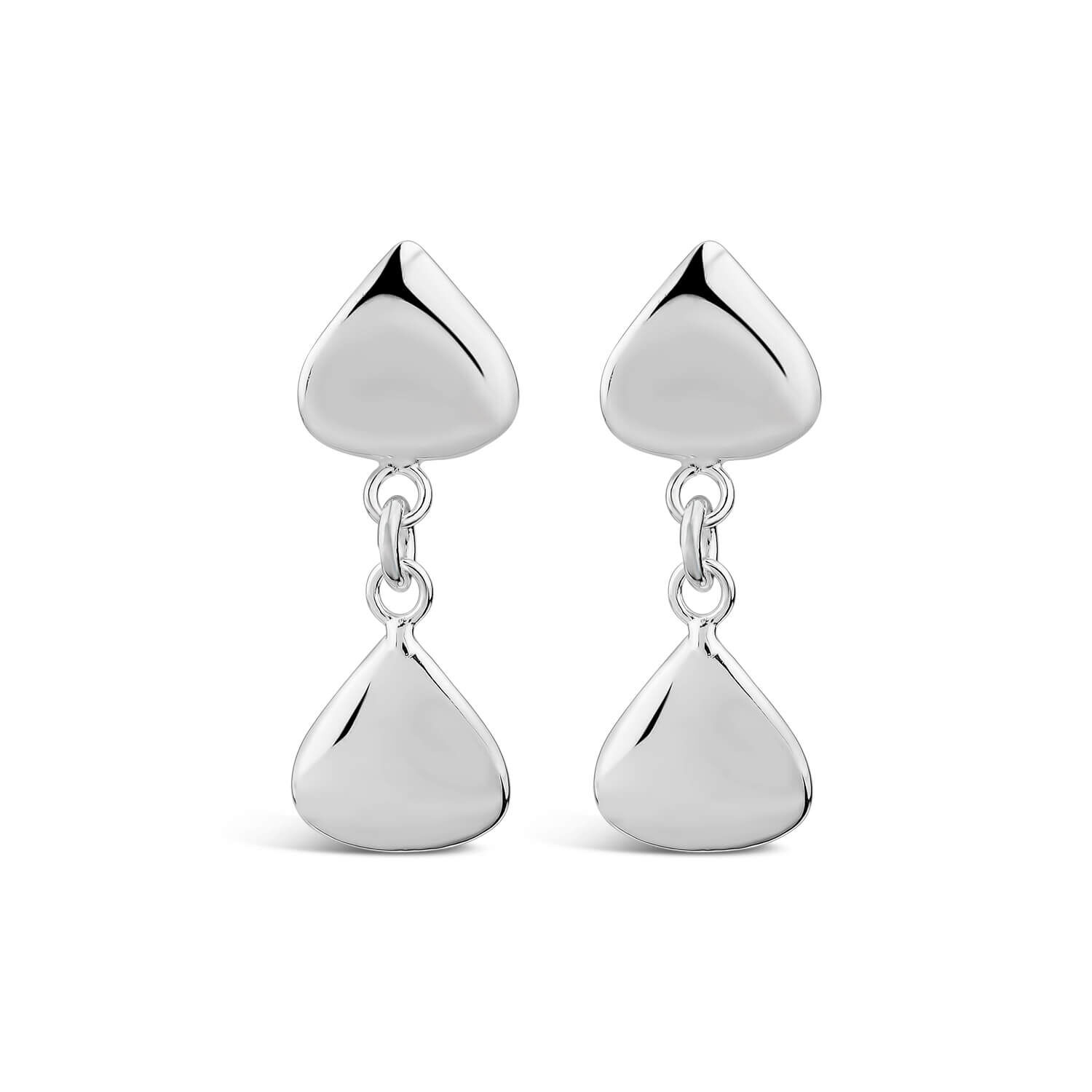 Sterling Silver Double Teardrop Earrings