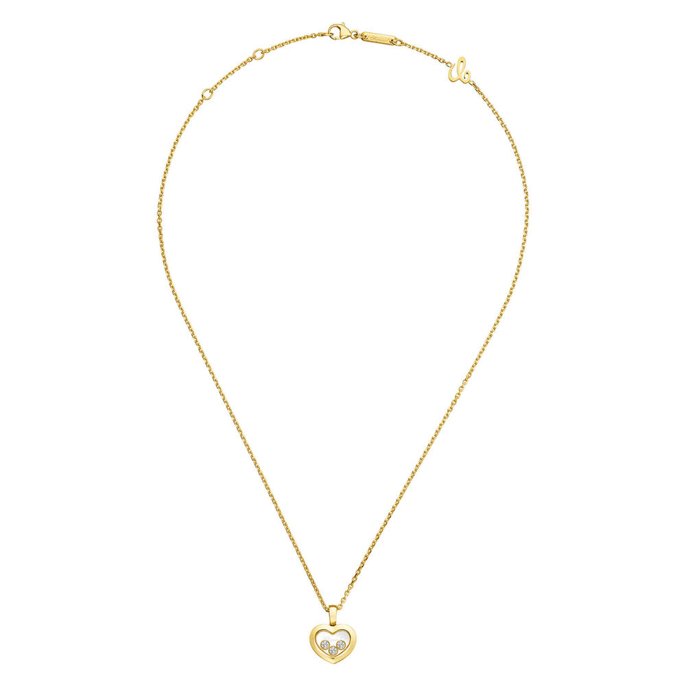 Chopard Happy Diamonds Icons Heart 18ct Yellow Gold 0.15ct Diamond Necklace image number 2