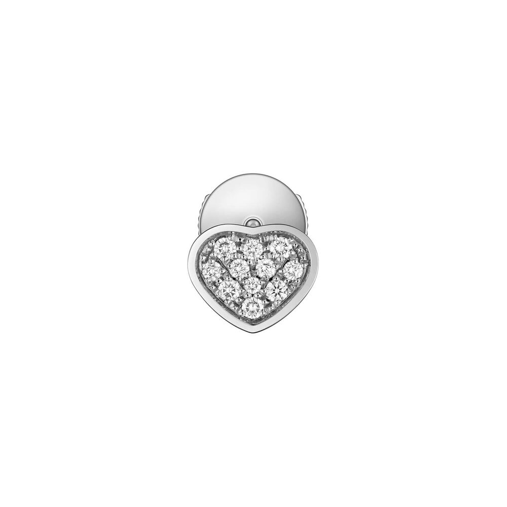 Chopard My Happy Hearts 11 Diamonds White Gold Single Stud Earring image number 3