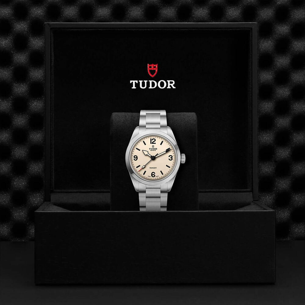 TUDOR Ranger 39mm Dune White Dial Steel Bracelet Watch image number 4