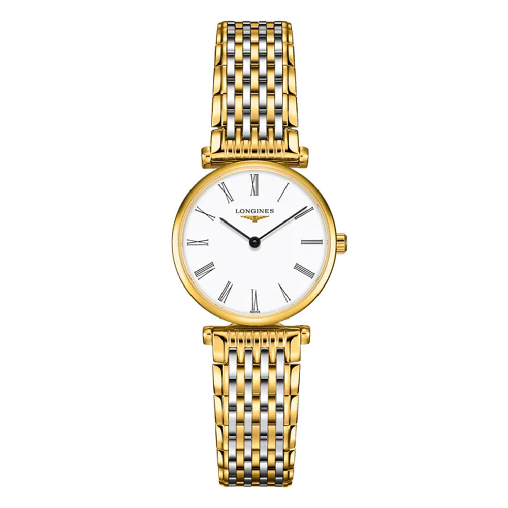 Longines Elegance La Grande Classique de Longines 24mm White Dial Two Tone Bracelet Watch image number 0