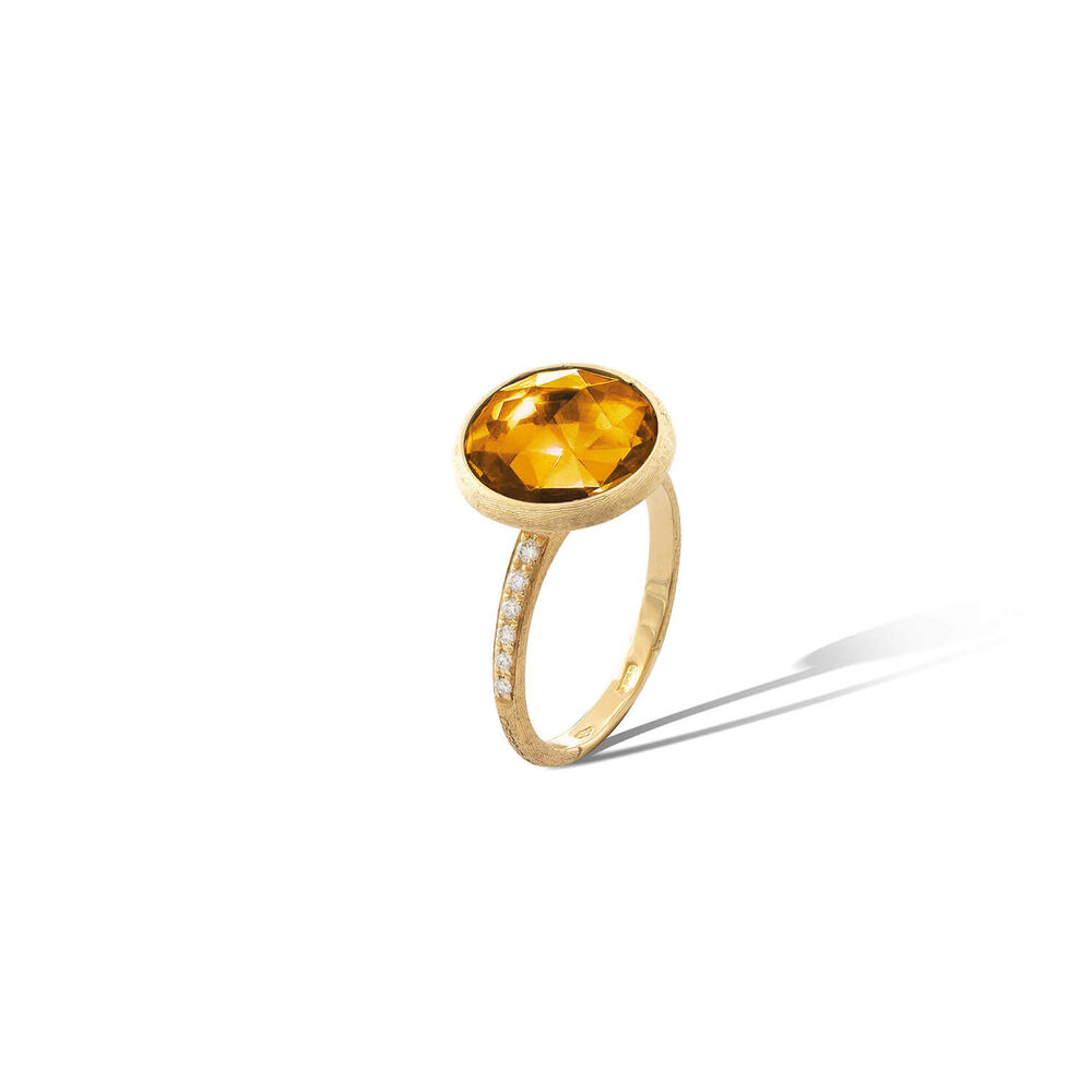 Marco Bicego 18ct Yellow Gold Rose Cut Quartz Ring image number 1