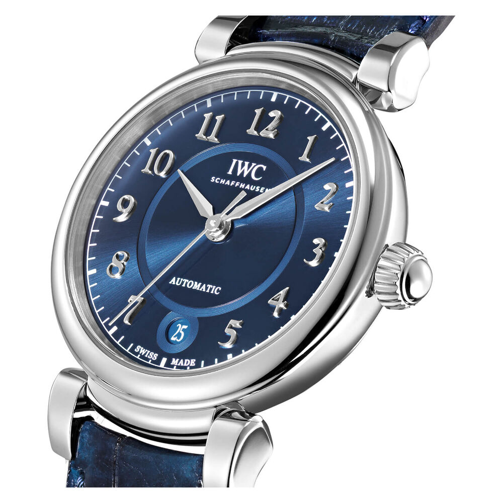 IWC Schaffhausen Da Vinci Automatic 36 Blue Dial Strap Watch