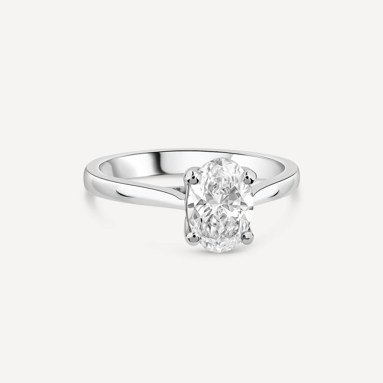 Solitaire diamond discount ladies ring
