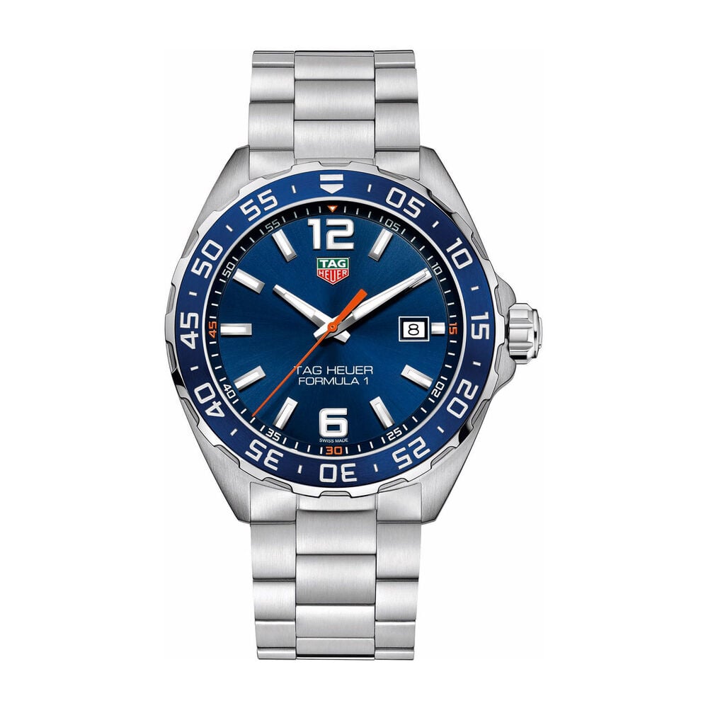 TAG Heuer Formula 1 Blue Dial Blue Bezel Steel Case Bracelet Watch