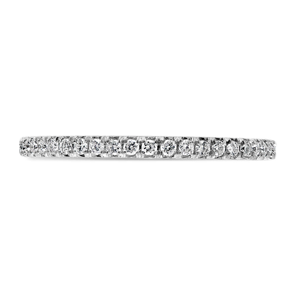Platinum 0.25 carat diamond eternity ring image number 1