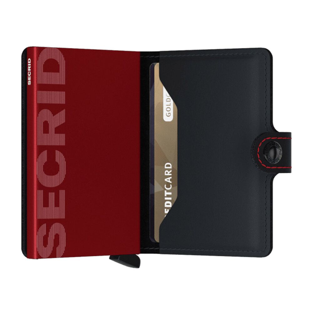 Secrid Matte Black & Red Miniwallet image number 2