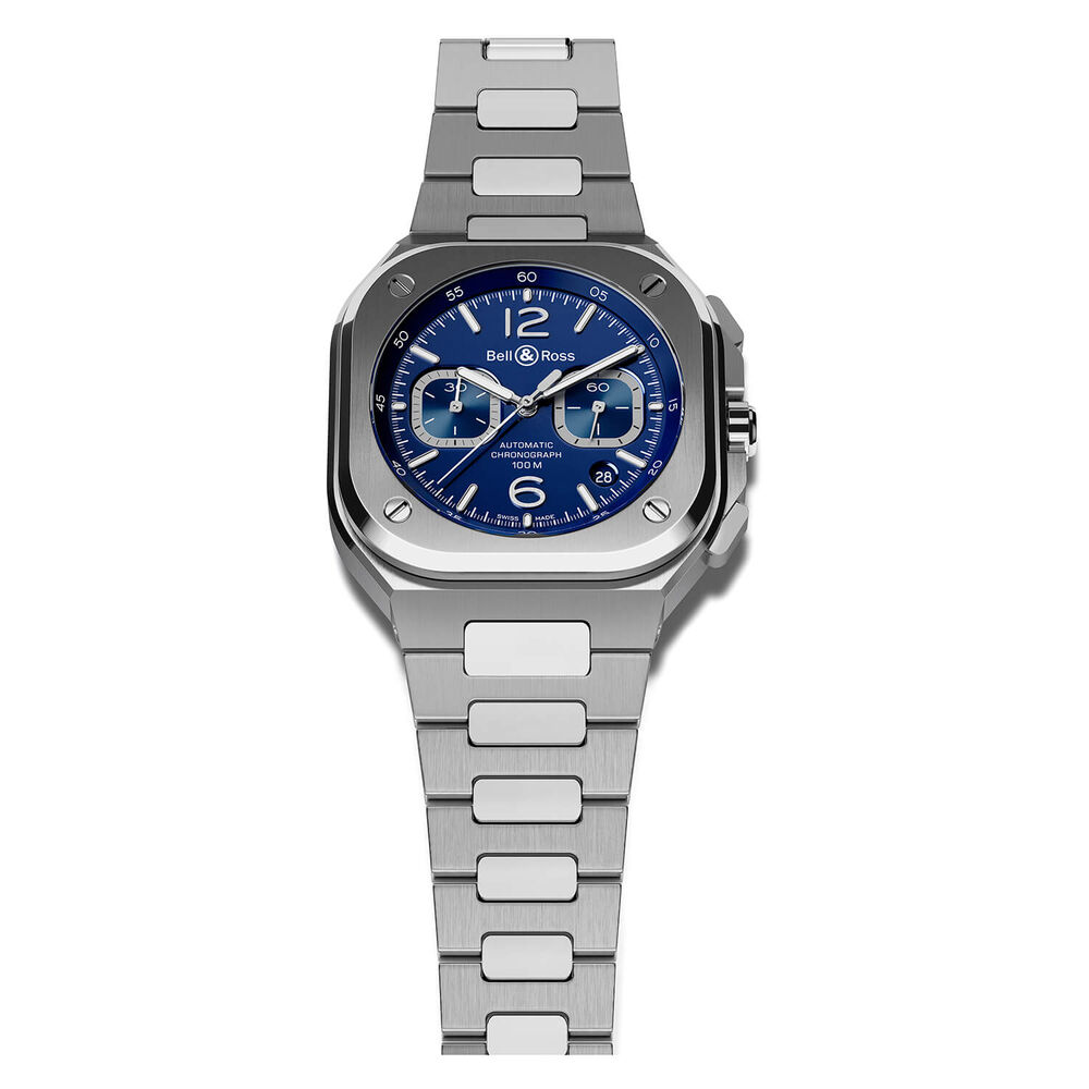 Bell & Ross BR 05 Chrono Blue Steel 42mm Bracelet Watch image number 1