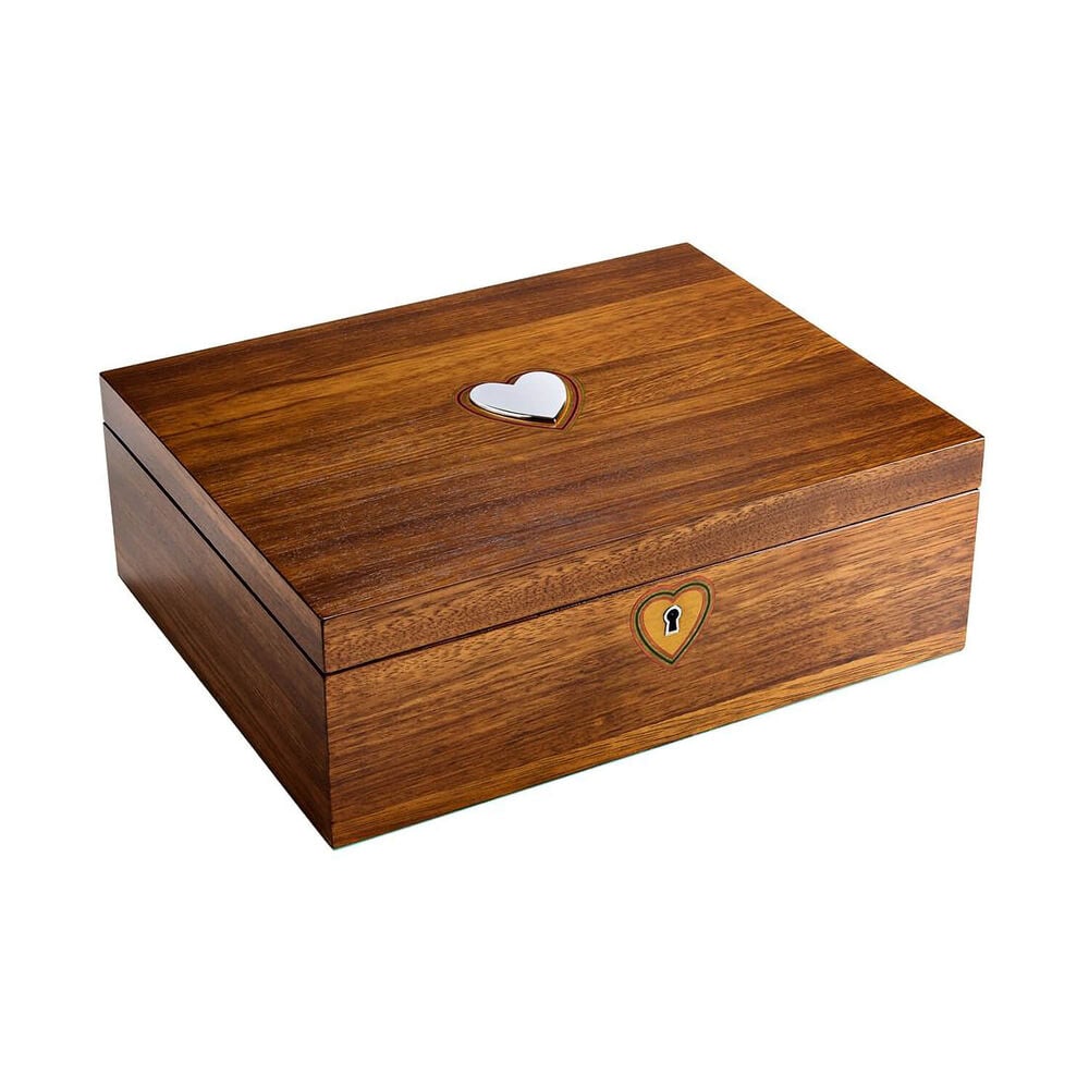 WOLF Ballet Sleeping Beauty Walnut Wood Musical Jewellery Box