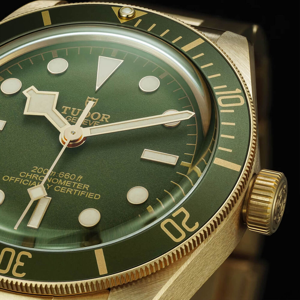 TUDOR Black Bay 58 18K 39mm Green Dial Yellow Gold Bracelet Watch image number 4