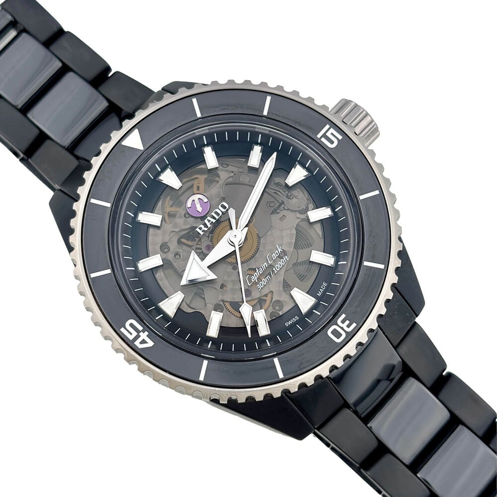 Pre-Owned Rado Captain Cook 43mm Skeleton Dial Ceramic Bracelet Watch image number 1
